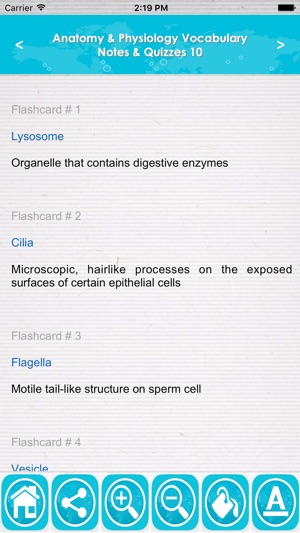 Anatomy & Physiology Vocabulary : Exam Review App(圖2)-速報App