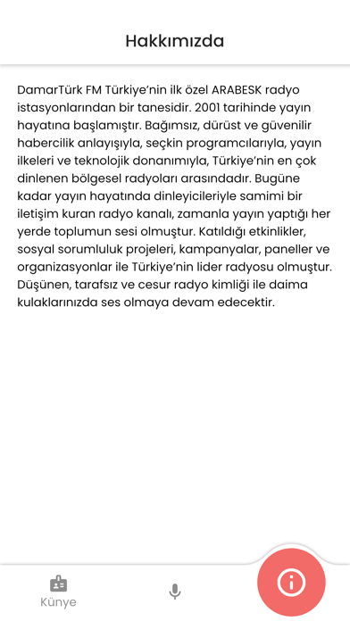DamarTürk Fm - Resmi Screenshot