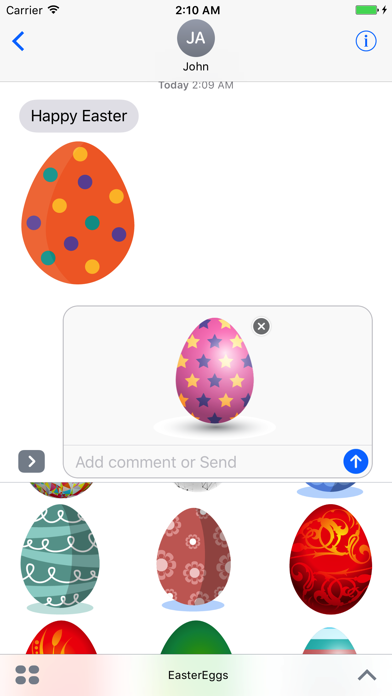 Easter Eggs Sticker for iMessageのおすすめ画像1
