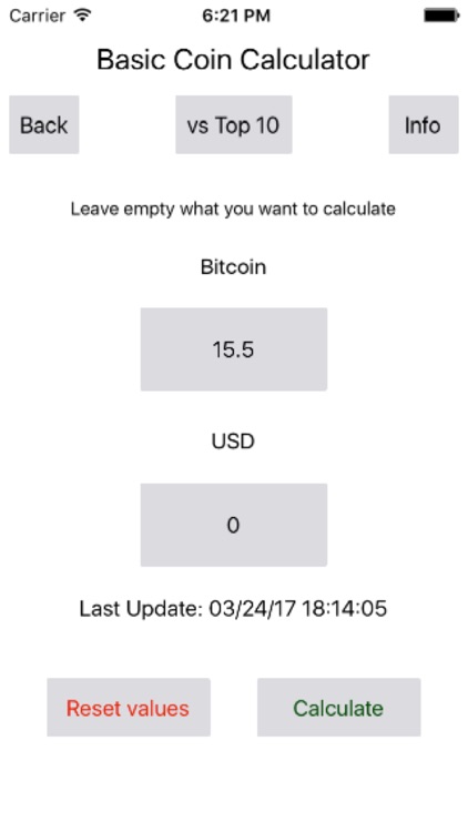 Basic Coin Calculator