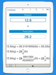 Pund til kilogram og kg til lb vekt omregner ipad bilder 2