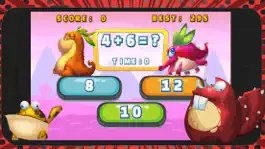 Game screenshot Dinosaur fast math games for 1st grade homeschool apk
