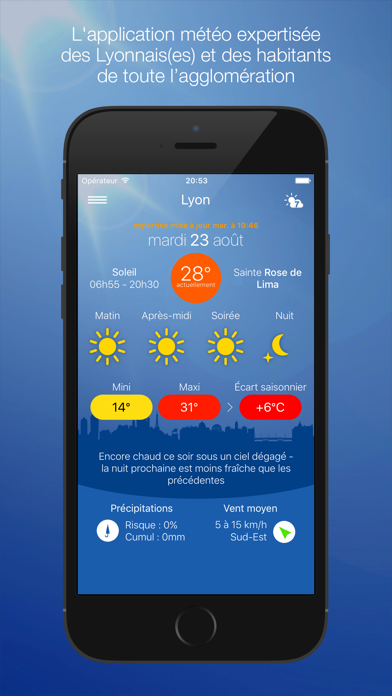 Screenshot #1 pour Météo Lyon