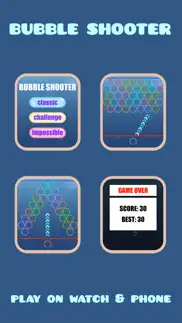 bubble shooter (watch & phone) iphone screenshot 1