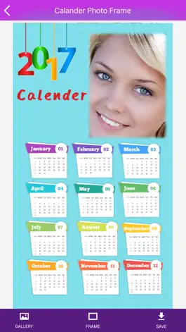 Game screenshot Calendar Photo Frames 2017 mod apk