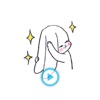 Animated Hand Drawing Bunny - GIF Sticker Pack