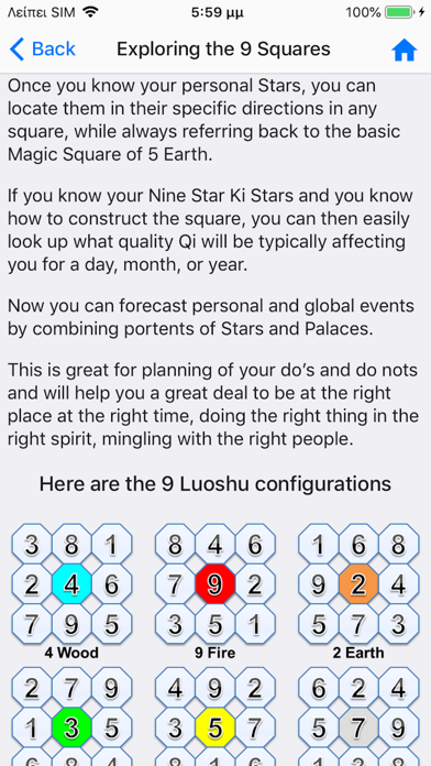 Nine Star Ki Astrology Screenshot