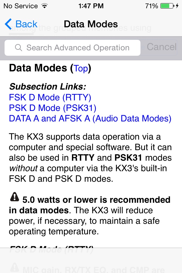 KX3 Micro Manual screenshot 4