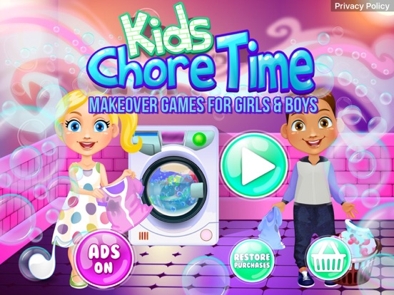 Screenshot #4 pour Kids Chore Time - Makeover Games for Girls & Boys