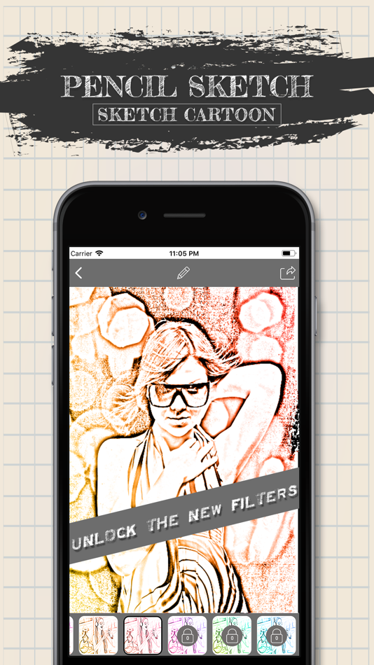 #5. Pencil Sketch-Sketch Cartoon (iOS) Podle: Arti Sharma