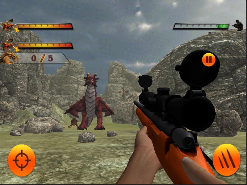 未来的な龍戦争：スナイパー・ディノ・ハント screenshot 3