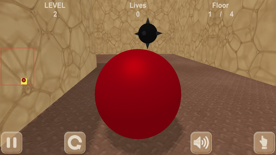 #5. Red ball & maze. Inside View (iOS) 由: Ruslan Goncharenko