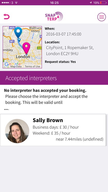 SnapTerp - Book a Sign Language Interpreter App