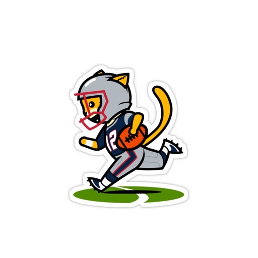 Football Kitten Stickers