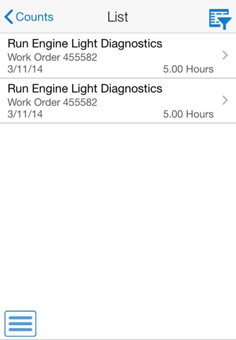 Equipment Work Order Time Entry Smartphone for JDE screenshot 2