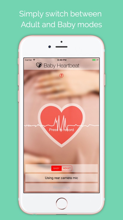 Baby Heartbeat - Fetal heart stethoscope screenshot-3
