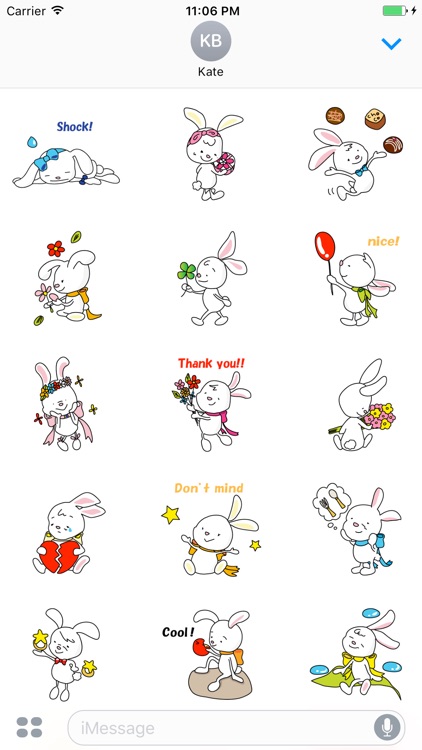 Cornelius The Cutest Bunny English Stickers