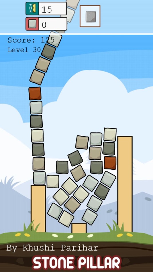 #1. A Stone Pillar : Stack Tower (iOS) 由: Laxman Marothiya