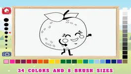 Game screenshot Kids Coloring Pages Tracing - Fruit Vegetable Game hack