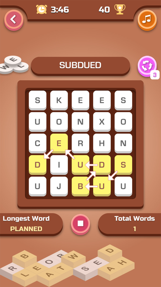 #6. Gridwordy (iOS) 由: Vaibhav Electronics Pvt Ltd