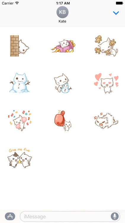 Christmas Of Cute Cat Stickers