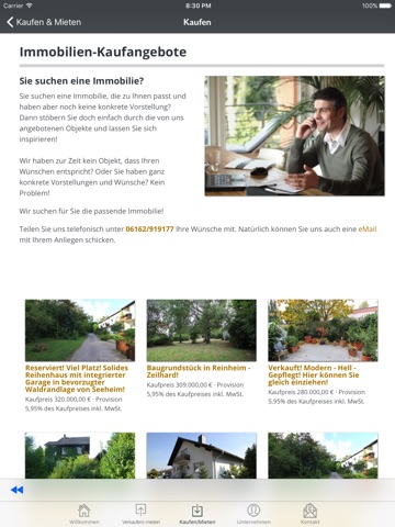 Degenhardt Immobilien for iPad screenshot 2