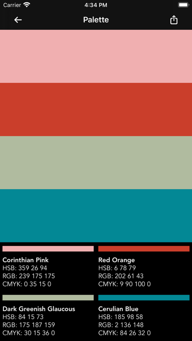 Sanzo Color Palettes Screenshot