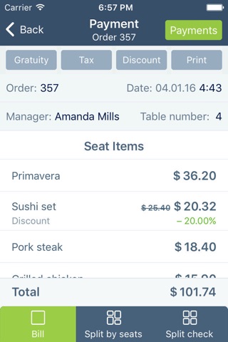 Aptito Restaurant&Retail mPOS screenshot 4