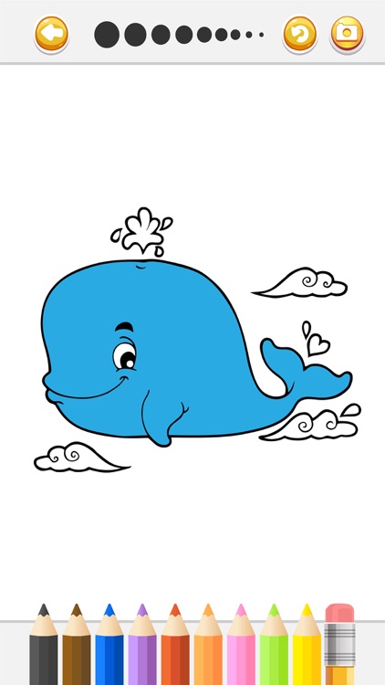 Toddler Games Dolphin Underwater Coloring Page