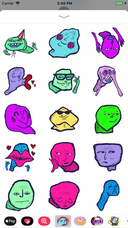 Bizarre Face Stickers screenshot-3