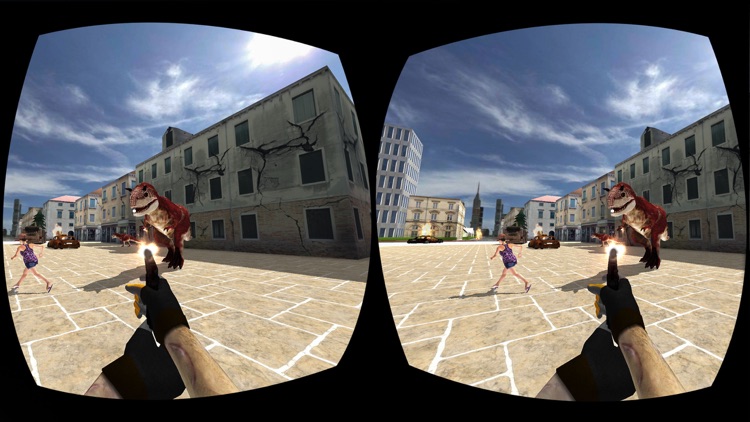 VR Dinosaur Hunter: City Dino Survival Game 3D screenshot-3