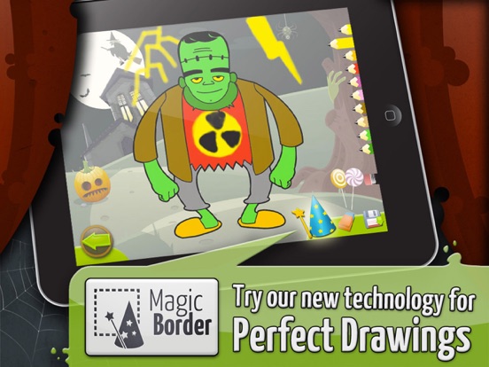 Halloween - Coloring Puzzles for Kids Full Version iPad app afbeelding 2
