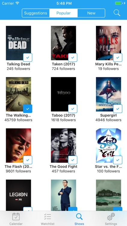Followshows