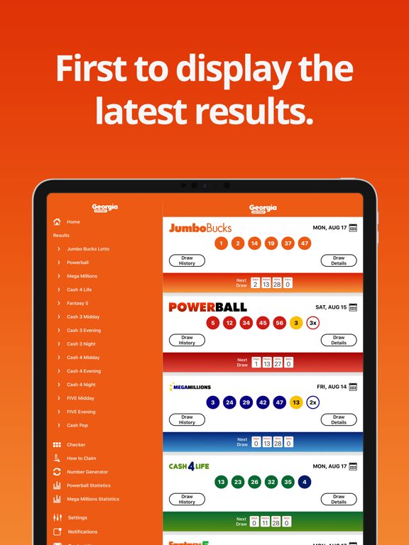 Screenshot #4 pour Lottery Results Georgia