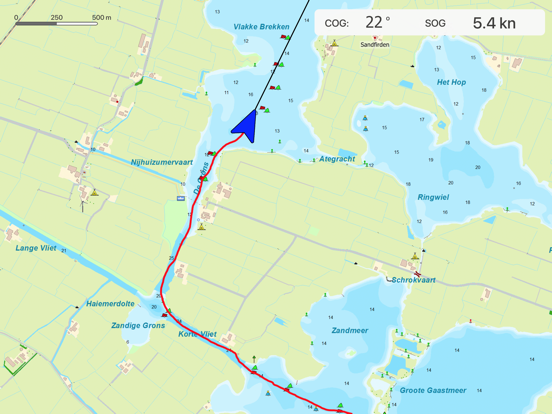 WinGPS Marine Plus iPad app afbeelding 10