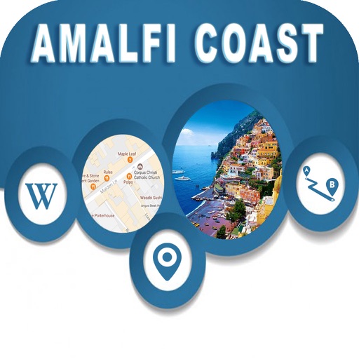 Amalfi Coast Offiline Map Navigation ( E Maps) icon