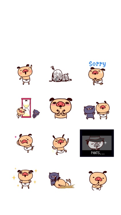 Stupid pig & Friends Animated Stickers