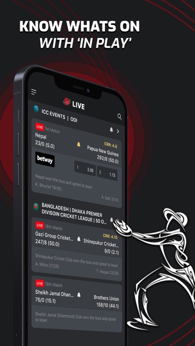 Planet Cricket - Live Score Screenshot