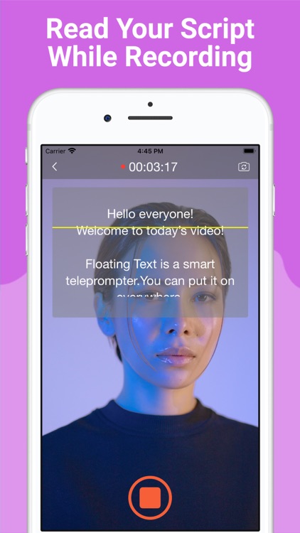 Teleprompter - Floating Text