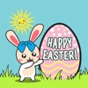 BUNNy with Easter Egg Animated Stickers