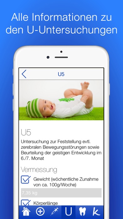 Babygesundheit Checklisten Screenshot