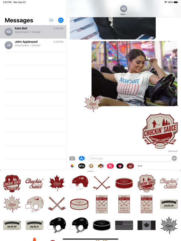 Hockey Stickers iPad screenshot 6 - Stickers app