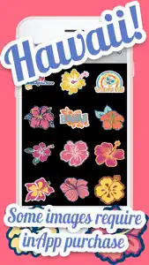 Hawaii Sticker Set screenshot #1 for iPhone