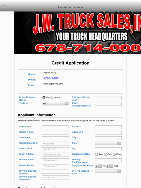 Screenshot #6 pour JW Truck Sales App
