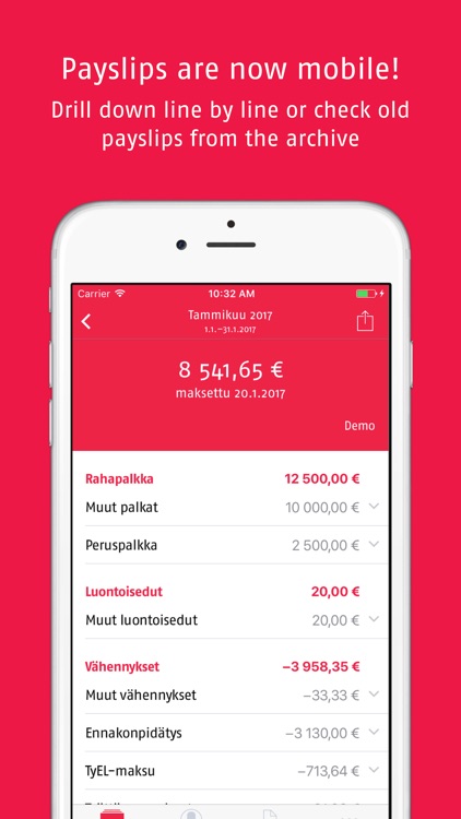 Simo – palkkalaskelma Sillasta