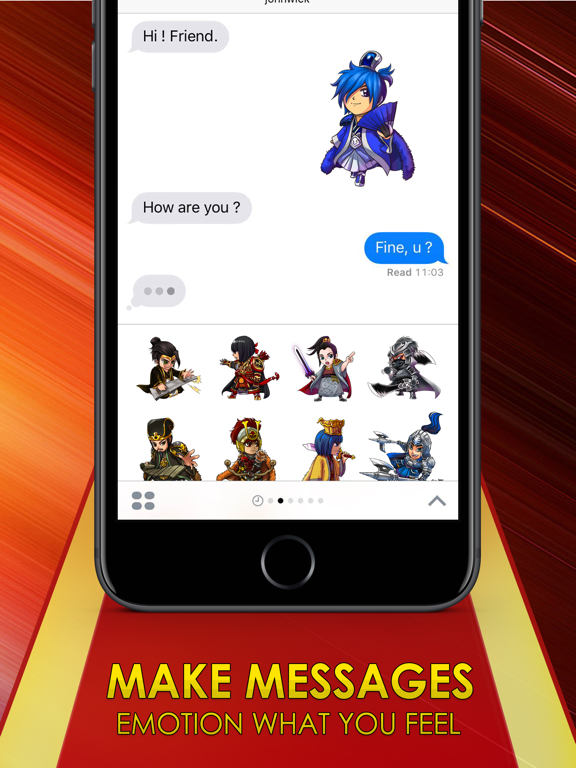 Screenshot #5 pour 3Kingdoms สติกเกอร์ สำหรับ iMessage