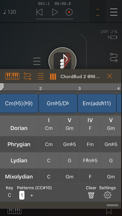 ChordBud 2 AUv3 MIDI Sequencer Screenshot