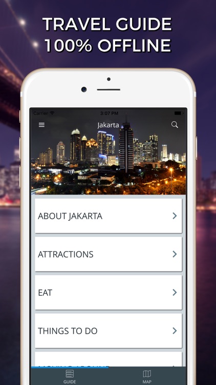 Jakarta Travel Guide with Offline Street Map