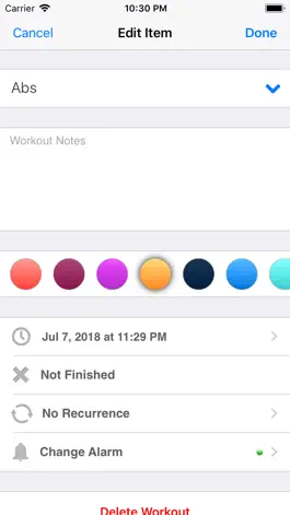 Game screenshot Workout Calendar - Motivation apk