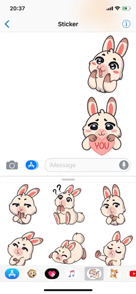 Game screenshot Rabbit Pun Funny Stickers apk